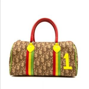 Vintage John Galliano Christian Dior Rasta Boston Bag